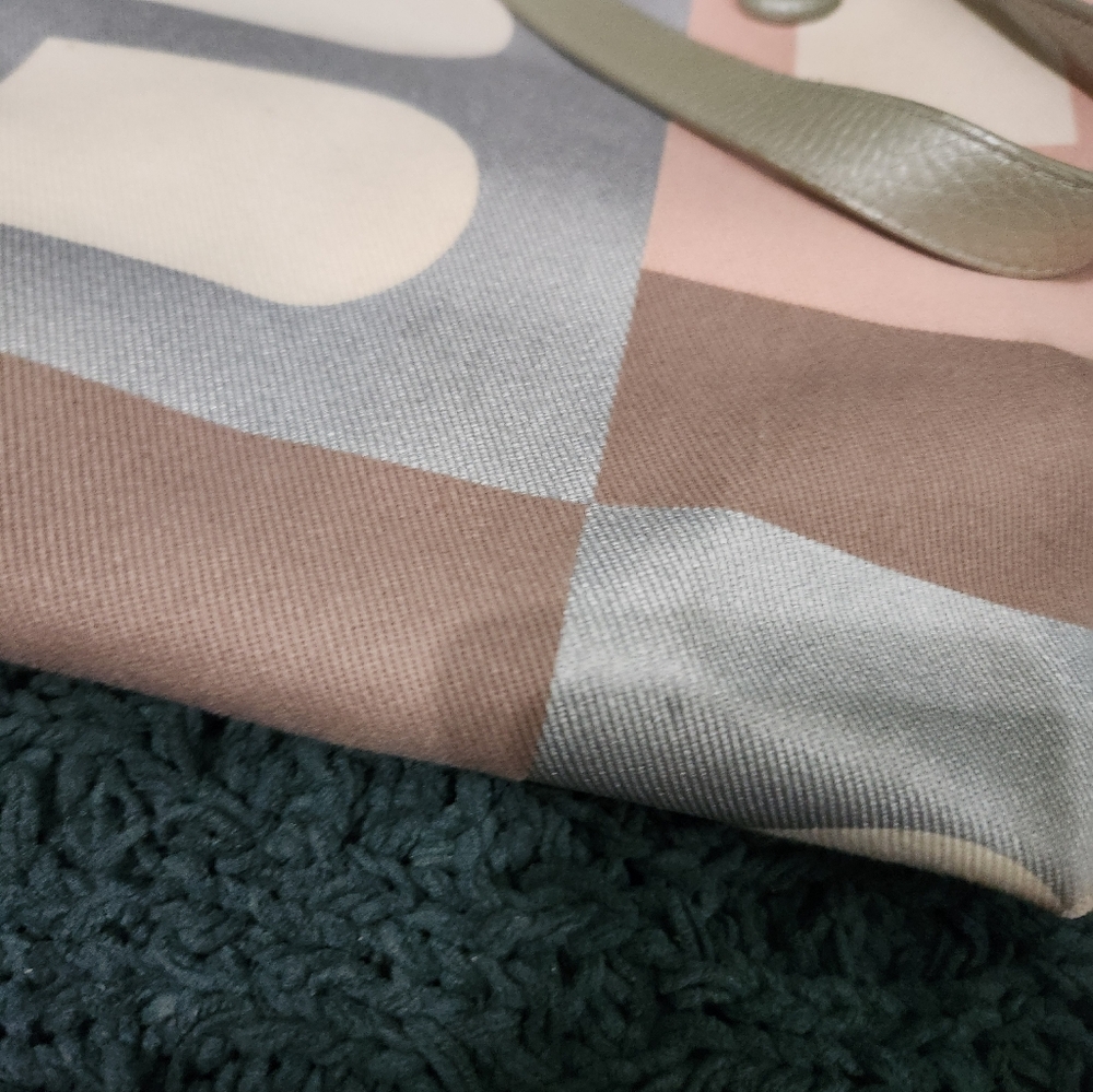 Sold Elsewhere- Bally Canvas Tote With Leather Trim - Picture 5 of 16